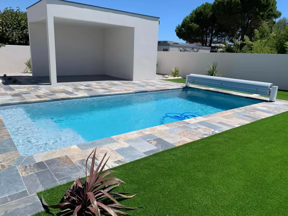 Terrasse pierre naturelle